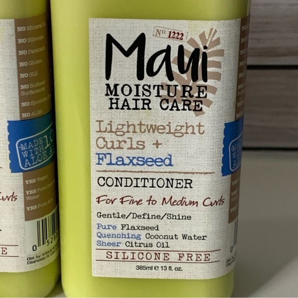 Maui Moisture Hair Care Lightweight Curls + Flaxseed X’s 2 Conditioners - Picture 3 of 12